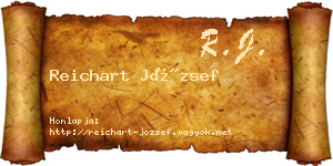 Reichart József névjegykártya